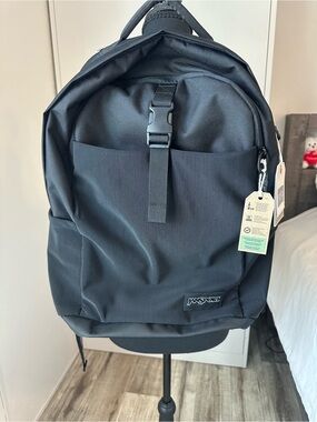 Jansport Black Everyday Backpack with Front Buckle